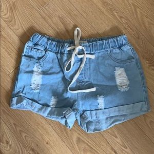Denim shorts
